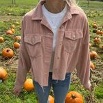 American Eagle Crop Corduroy Shacket Photo 0