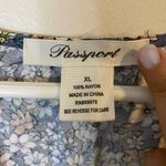 Passport Blue Floral Midi Flowy Dress size XL NWT Photo 8