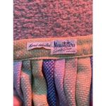 Vintage 80s Neusteter Denver lime green blue cotton tweed circle skirt Small Photo 4