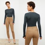MM.LaFleur  • The Curie Pant slim skinny leg PowerStretch tan Saddle ankle Photo 11