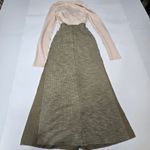 Song of Style Ezra Midi Dress in Ivory & Green Small Photo 13