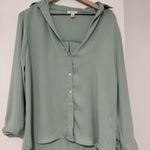 TJ Maxx Green Button Down Long Sleeve  Photo 0