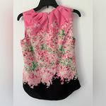 New York And Company  Pink Pleated Blouse with Bib Collar Photo 3