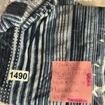 Allison Daley  Blue and White Patterned Short Sleeve Top Photo 8