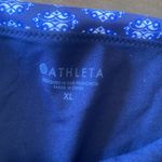 Athleta  navy blue print bikini bottom full coverage size‎ XL Photo 1