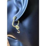 New Nazila Couture Gold Plated Snake Earrings Photo 1
