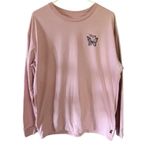 Vans  Unisex Long Sleeve Graphic Tee Pink Butterfly Skull Roses Size Large Photo 0