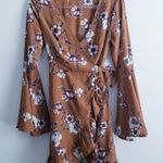 Anthropologie Illa Illa Floral Belle Sleeve Wrap Mini Dress Photo 0