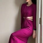 Monique Lhuillier ML
Purple Metallic Knit Dress Photo 3
