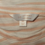 LC Lauren Conrad Lauren Conrad Coral White Striped 'Sunkissed' Short Sleeve T-Shirt Medium Photo 11