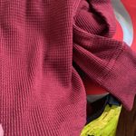 Aritzia  TNA Thermal Burgundy Turtleneck Photo 2