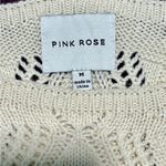 Pink Rose  floral knit tank top blouse Photo 1