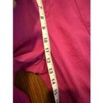 Athleta Retreat pink 100% linen wide leg crop pant size large Photo 7