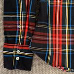 J.Crew Slim Stretch Perfect Shirt Stewart Tartan Plaid Size 4 Christmas Holiday Photo 3