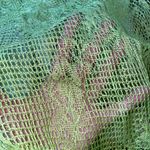 Y2K Knit Shawl Green Photo 3