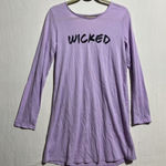 Victoria's Secret  Sleepshirt Women's Medium Purple Wicked Plunge Neck Pullover‎ Photo 0