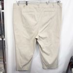 Lane Bryant Plus Size 28 Capri Pants Cream Trousers Pockets Stretch White 461 Photo 1