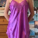 Vintage Purple Lace Slip Dress Size M Photo 0
