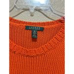 Ralph Lauren Lauren  Orange‎ Acrylic Knit Long Sleeve Sweater Top Women's M Photo 1