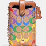 Coach  C9943 Pride Phone Crossbody In Rainbow Signature Canvas Photo 6