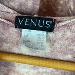 Venus Pink & Black Distressed Sequins Lace Up Neck Long Sleeve Hoody Top M Photo 3