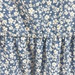 Altar'd State Altar’d State denim blue and white ditsy floral mini babydoll dress size XS Photo 3