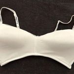 Tommy Hilfiger  Lightly Lined Padded Micro Wirefree White Bralette Size Medium Photo 0