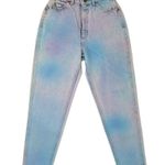 Lee Vintage 90s  Riders Cotton Candy Dyed Pink & Blue Mom Jeans Photo 0