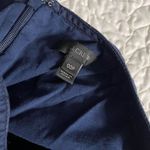 J.Crew  100% cotton flowy navy blue short mini Skirt ruffle zipper closure Photo 1