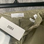 Loft  Women Size 27‎ The Curvy Straight Crop Denim Green Jeans Photo 6