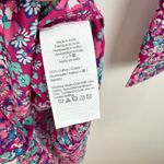 J.Crew Beach Shirtdress Floral Cotton Lightweight Long Sleeve Purple XXS NWT Photo 7