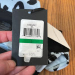 DKNY  Printed High Rise Bikini Bottom‎ Swimsuit Leopard Blue Black size L NWT Photo 5