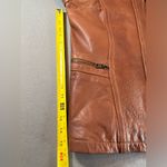 Marc New York Zip Up Leather Jacket Brown Size XL Photo 6