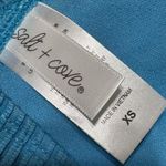 SALT + COVE Ribbed Knit Bikini Bralette Tank Style Swim Top Padded Blue NWT XS Photo 6