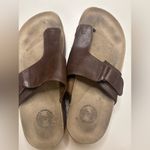 SO Espadrille Cork Platform Sandals Size 8 Brown Multi color Thong Flip Flop Y2K Photo 2