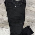EXPRESS  Black Cropped Skinny Mid Rise Jeans Photo 3