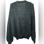 Free People  Green Sweater Karina Faux Wrap Pullover NWOT Photo 2