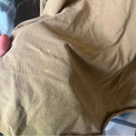 FP movement muscle tee khaki sand open back sleeveless oversized top twist Tan Size M Photo 5