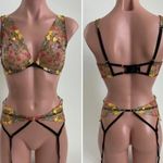 Victoria's Secret  Dream Angels Unlined Plunge Bra and Garter set Photo 1