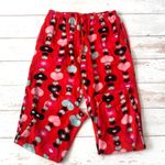 Gap Women’s L/G Fleece Pajama Pants Red Hearts Valentines Day Print Size Large Photo 0
