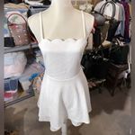 Speechless  white short dress lotus front design 🪷 sexy back sleeveless NWT Photo 6
