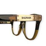 Balmain Paris Brown Tortoise Crystal Split Hinge Eyeglasses With Lens BL3002-02 Photo 2