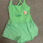 Free People Movement NWT Lime green free people romper  Photo 0