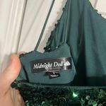 Midnight Doll Green Sparkle Dress Photo 4