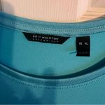 H by Halston  Essentials XL Modal Top 3/4 Sleeve Scoop Neck Stretch Aruba Blue Photo 5