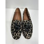 Donald J Pliner Loafers Womens 6.5 Ponyhair Animal Print Jeweled Slip On‎ Shoes Black Photo 3
