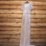 Mac Duggal NWT Embellished Full Length Layered Gown Dress 6 93582 Pink Photo 6