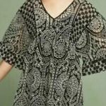 Akemi + Kin Anthropologie Brooke Eyelet Swing Dress by  Black Embroidered SZ 0 Photo 0