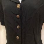 Vintage Mirrors Button Down with Back Square Attachment Black Size M Photo 3