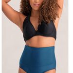 Brand New Shapermint Essentials Women's Size 2XL High Waisted Bikini Bottoms Blue Photo 0
